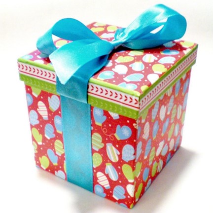 gift box with a big ribbon